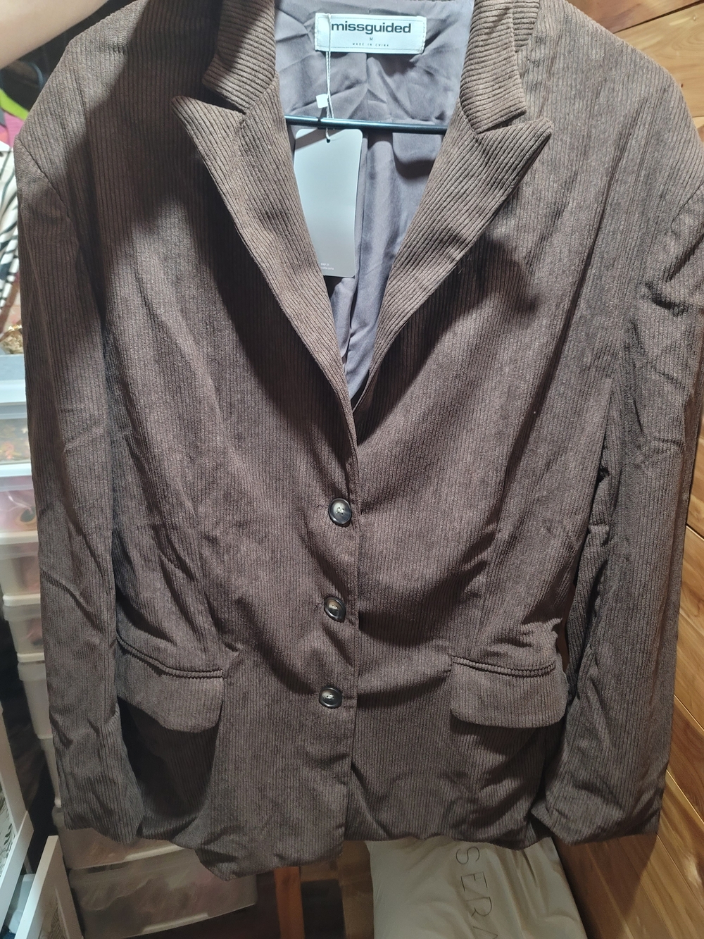 Brown Corduroy Blazer Jacket
